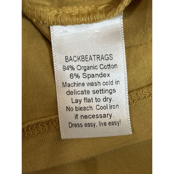 Back Beat Rags Romper Women’s Size M Organic Cotton Stretch Back Bow Snap Pocket - Picture 7 of 12